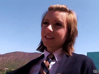 BravoTube Video - Girlish Slut, Lexi Belle, Plays An 18yearold Schoolgirl, Wearing A Traditional School Girl